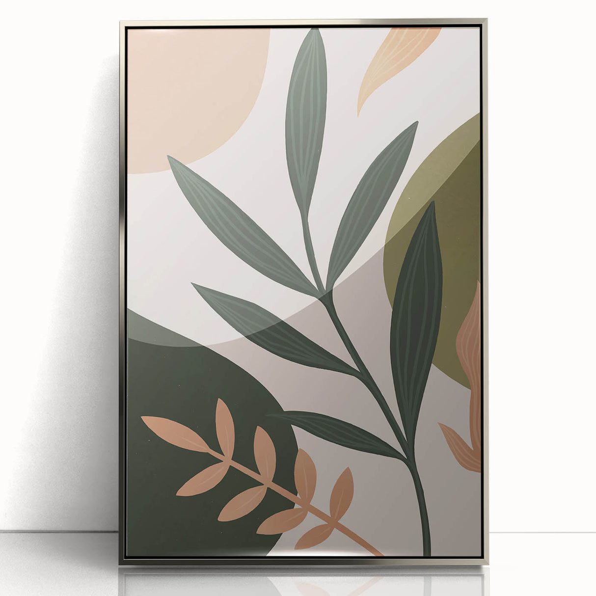 Bohemian Wall Art | Eclectic Boho Decor Canvas | Artistic Plant Print