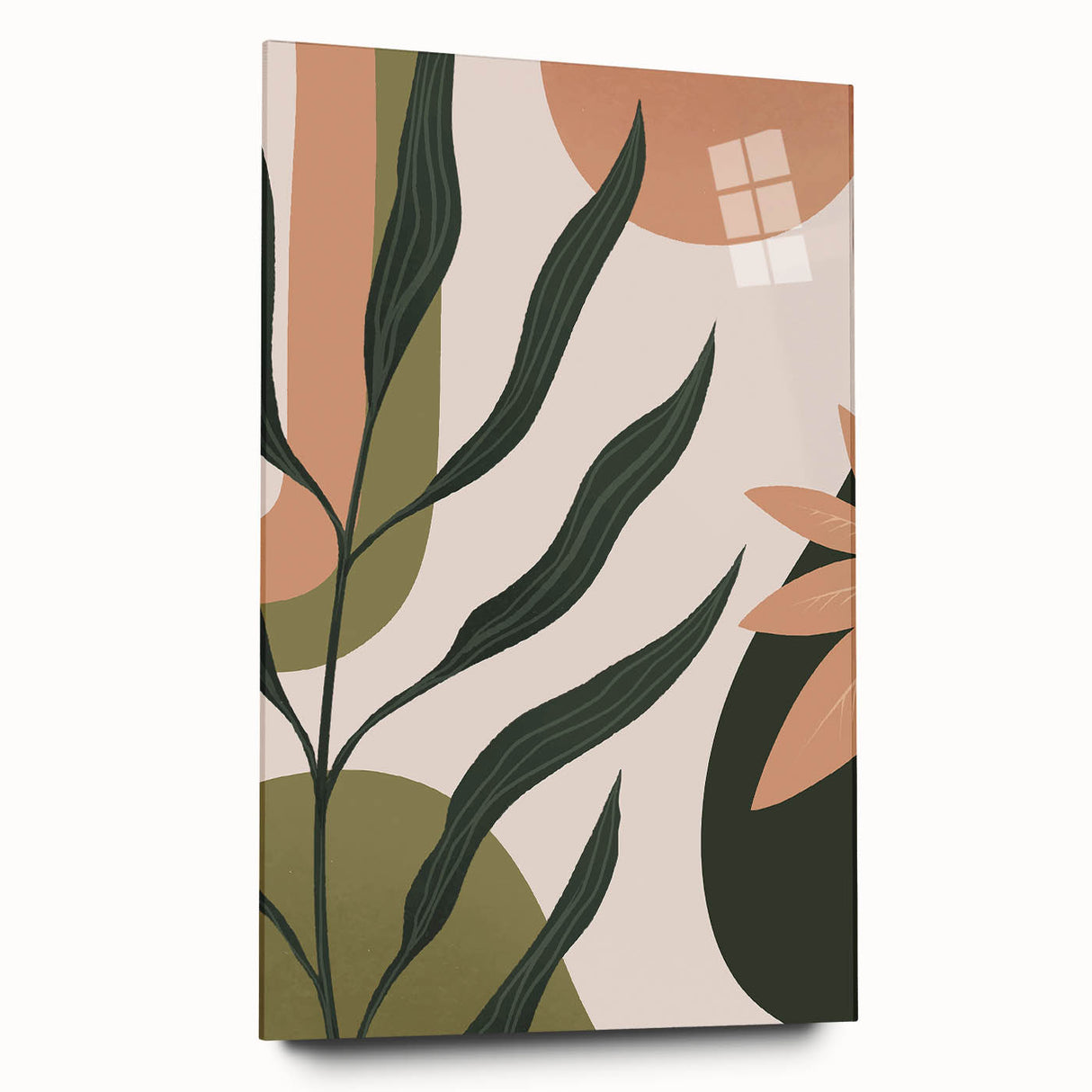Bohemian Wall Art | Eclectic Plant Print | Boho Chic Decor Canvas