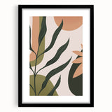 Bohemian Wall Art | Eclectic Plant Print | Boho Chic Decor Canvas