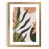 Bohemian Wall Art | Eclectic Plant Print | Boho Chic Decor Canvas