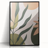 Bohemian Wall Art | Eclectic Plant Print | Boho Chic Decor Canvas