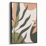 Bohemian Wall Art | Eclectic Plant Print | Boho Chic Decor Canvas