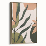 Bohemian Wall Art | Eclectic Plant Print | Boho Chic Decor Canvas
