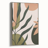 Bohemian Wall Art | Eclectic Plant Print | Boho Chic Decor Canvas