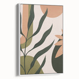 Bohemian Wall Art | Eclectic Plant Print | Boho Chic Decor Canvas