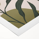 Bohemian Wall Art | Eclectic Plant Print | Boho Chic Decor Canvas