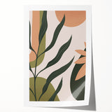 Bohemian Wall Art | Eclectic Plant Print | Boho Chic Decor Canvas