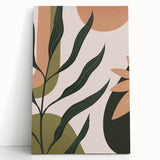 Bohemian Wall Art | Eclectic Plant Print | Boho Chic Decor Canvas