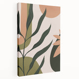 Bohemian Wall Art | Eclectic Plant Print | Boho Chic Decor Canvas