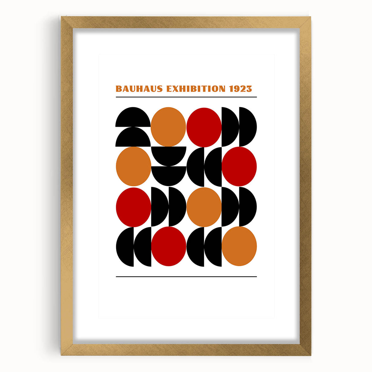 Geometric Bohemian Wall Art | Eclectic Bauhaus Boho Decor Canvas Print