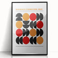 Geometric Bohemian Wall Art | Eclectic Bauhaus Boho Decor Canvas Print