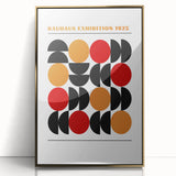 Geometric Bohemian Wall Art | Eclectic Bauhaus Boho Decor Canvas Print