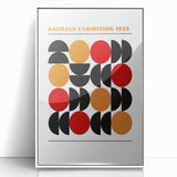 Geometric Bohemian Wall Art | Eclectic Bauhaus Boho Decor Canvas Print