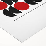 Geometric Bohemian Wall Art | Eclectic Bauhaus Boho Decor Canvas Print