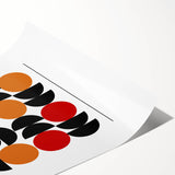 Geometric Bohemian Wall Art | Eclectic Bauhaus Boho Decor Canvas Print