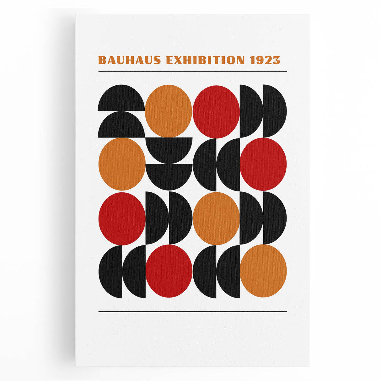 Geometric Bohemian Wall Art | Eclectic Bauhaus Boho Decor Canvas Print
