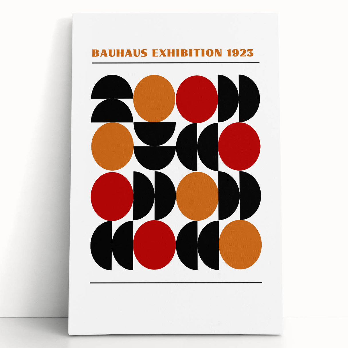 Geometric Bohemian Wall Art | Eclectic Bauhaus Boho Decor Canvas Print