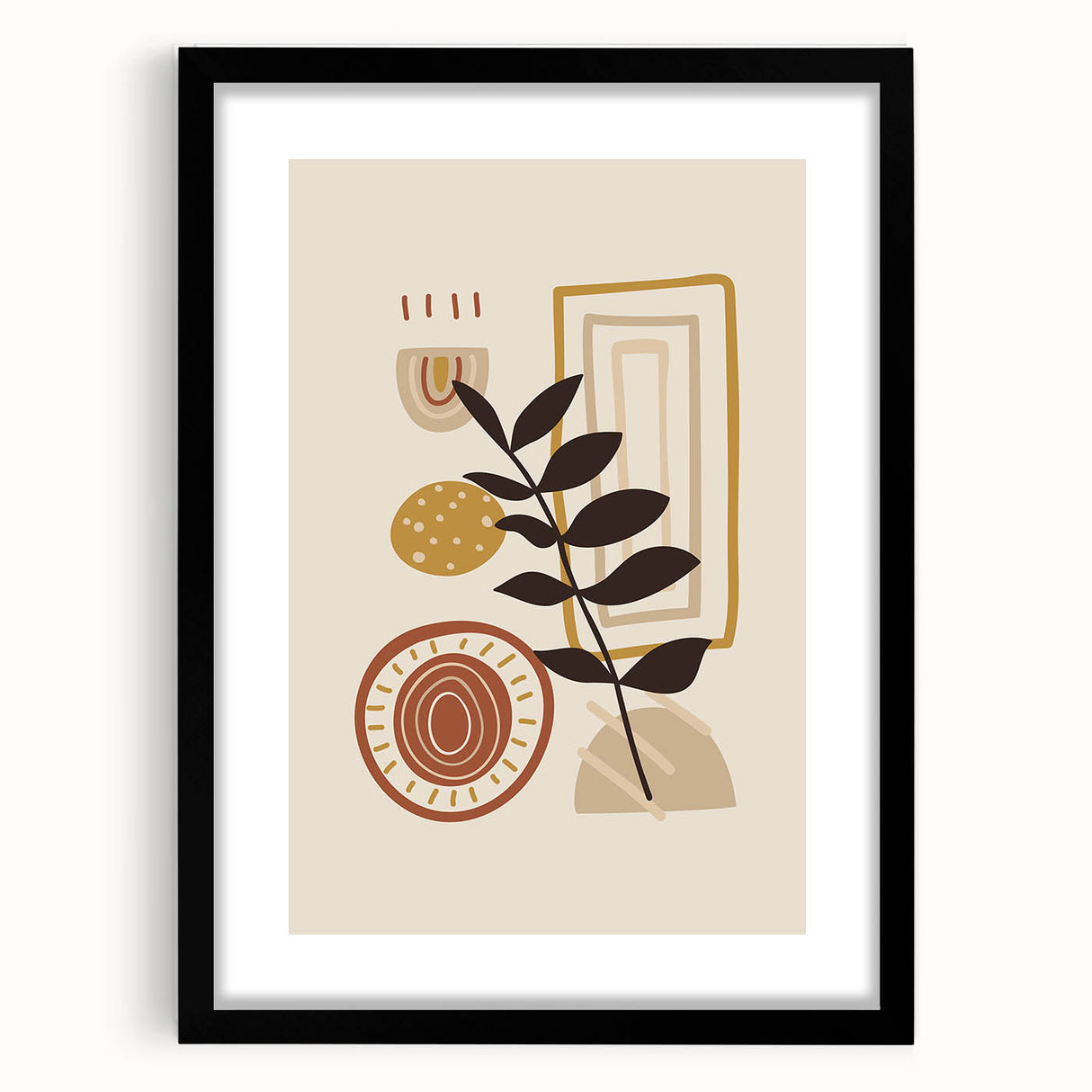 Bohemian Wall Art | Modern Eclectic Print | Boho Chic Abstract Canvas