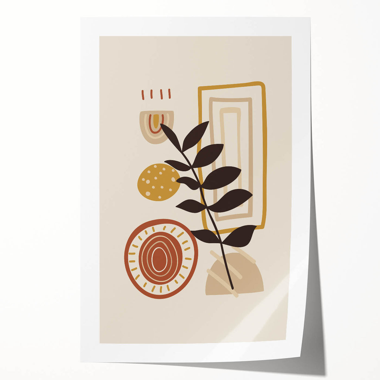 Bohemian Wall Art | Modern Eclectic Print | Boho Chic Abstract Canvas