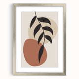 Boho Wall Art | Minimalist Leaf Print | Eclectic Bohemian Canvas