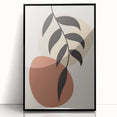 Boho Wall Art | Minimalist Leaf Print | Eclectic Bohemian Canvas