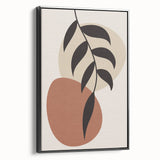 Boho Wall Art | Minimalist Leaf Print | Eclectic Bohemian Canvas