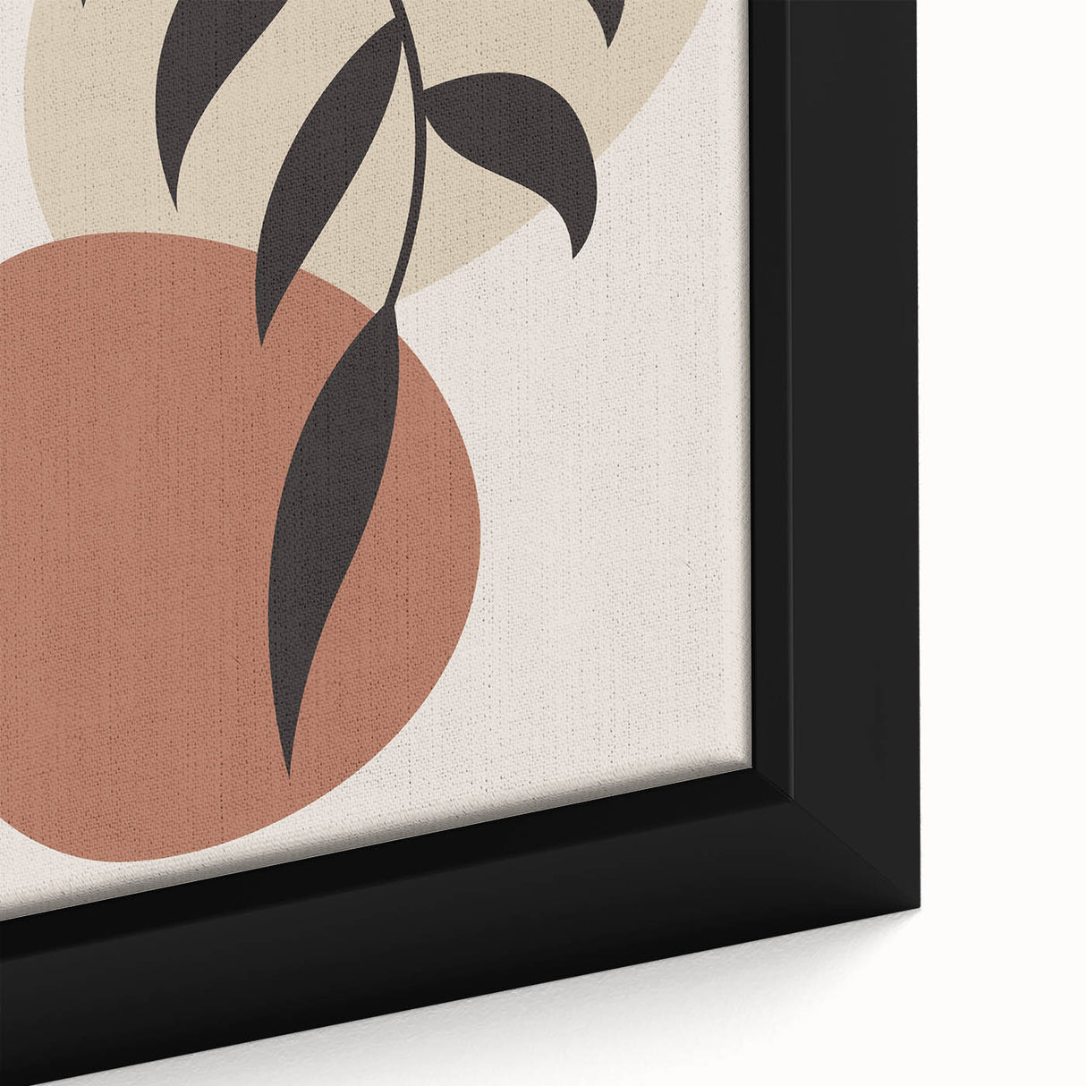 Boho Wall Art | Minimalist Leaf Print | Eclectic Bohemian Canvas