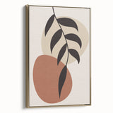 Boho Wall Art | Minimalist Leaf Print | Eclectic Bohemian Canvas