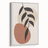 Boho Wall Art | Minimalist Leaf Print | Eclectic Bohemian Canvas