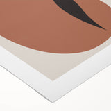 Boho Wall Art | Minimalist Leaf Print | Eclectic Bohemian Canvas