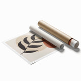 Boho Wall Art | Minimalist Leaf Print | Eclectic Bohemian Canvas