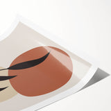 Boho Wall Art | Minimalist Leaf Print | Eclectic Bohemian Canvas