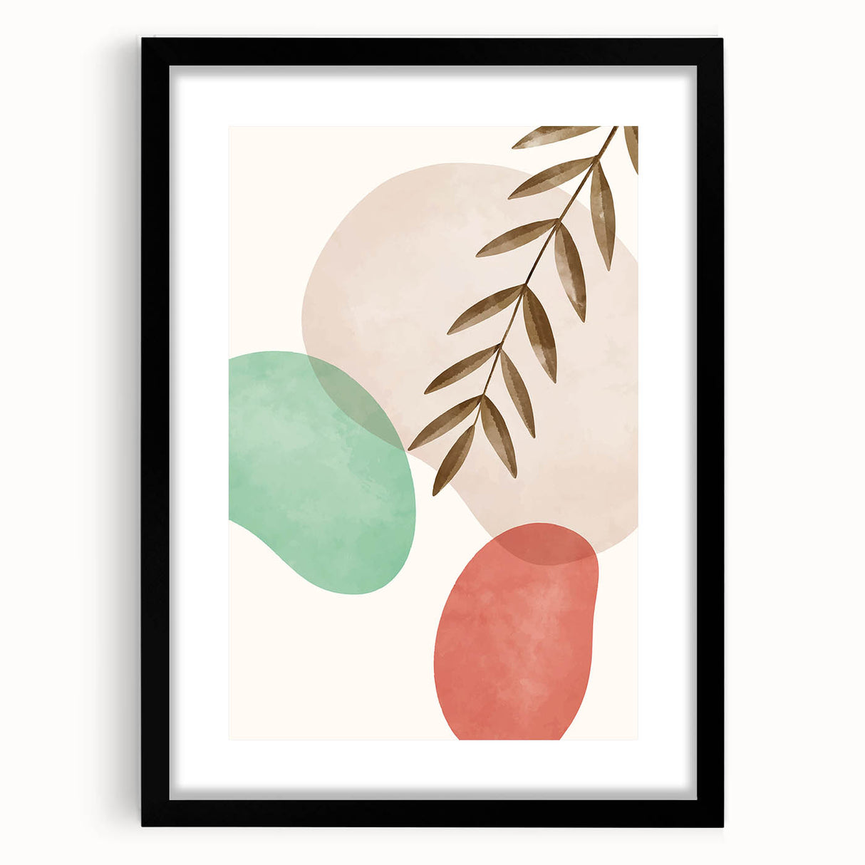 Bohemian Wall Art | Modern Abstract Nature Print | Boho Chic Canvas