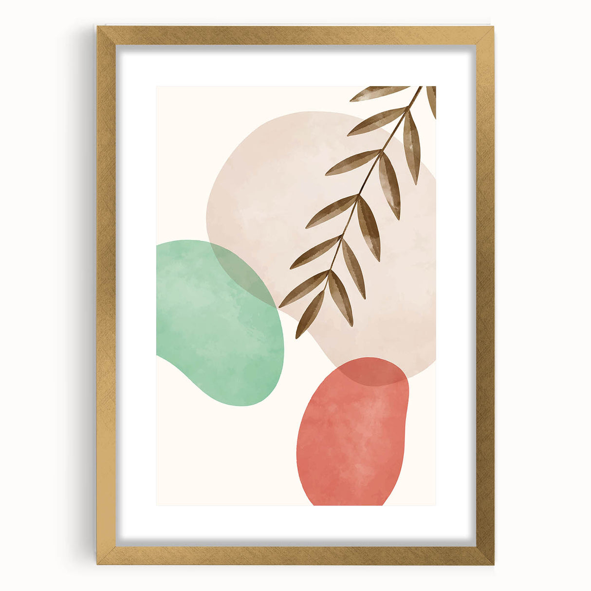 Bohemian Wall Art | Modern Abstract Nature Print | Boho Chic Canvas