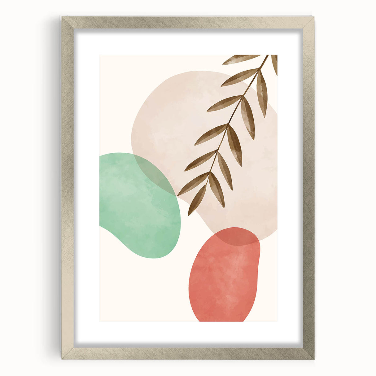 Bohemian Wall Art | Modern Abstract Nature Print | Boho Chic Canvas