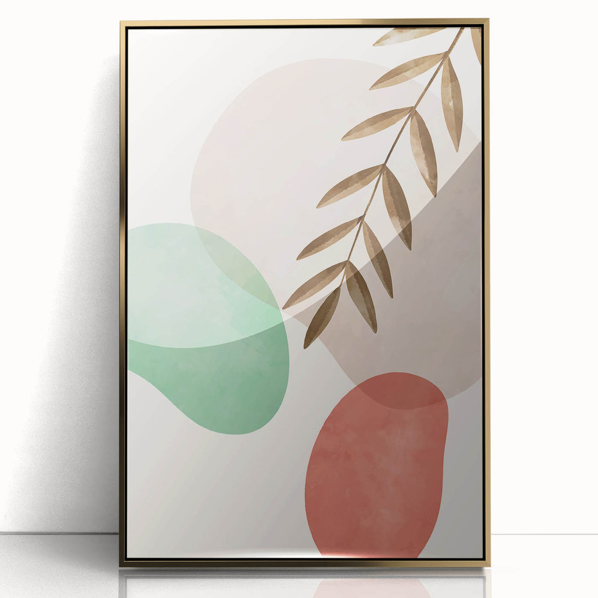 Bohemian Wall Art | Modern Abstract Nature Print | Boho Chic Canvas