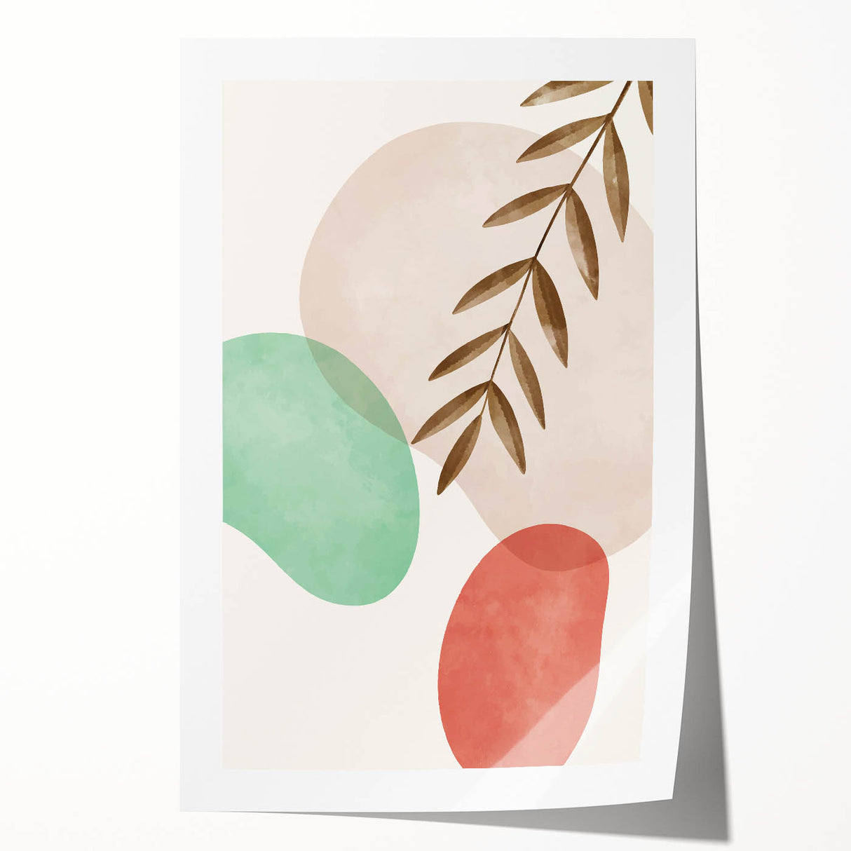 Bohemian Wall Art | Modern Abstract Nature Print | Boho Chic Canvas