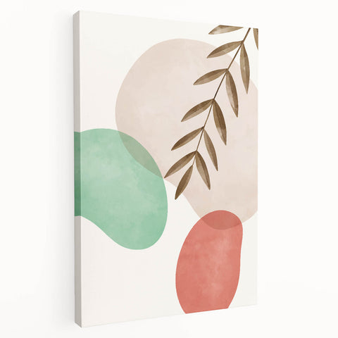Bohemian Wall Art | Modern Abstract Nature Print | Boho Chic Canvas