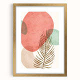 Bohemian Wall Art | Vibrant Nature Print | Boho Chic Abstract Canvas