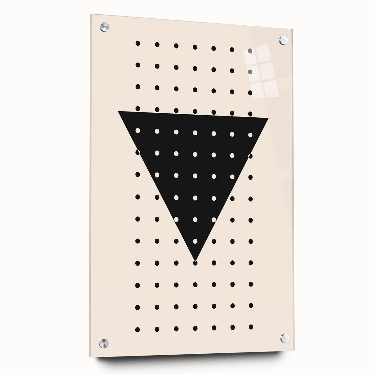 Boho Wall Art | Geometric Triangle Print | Modern Minimalist Canvas