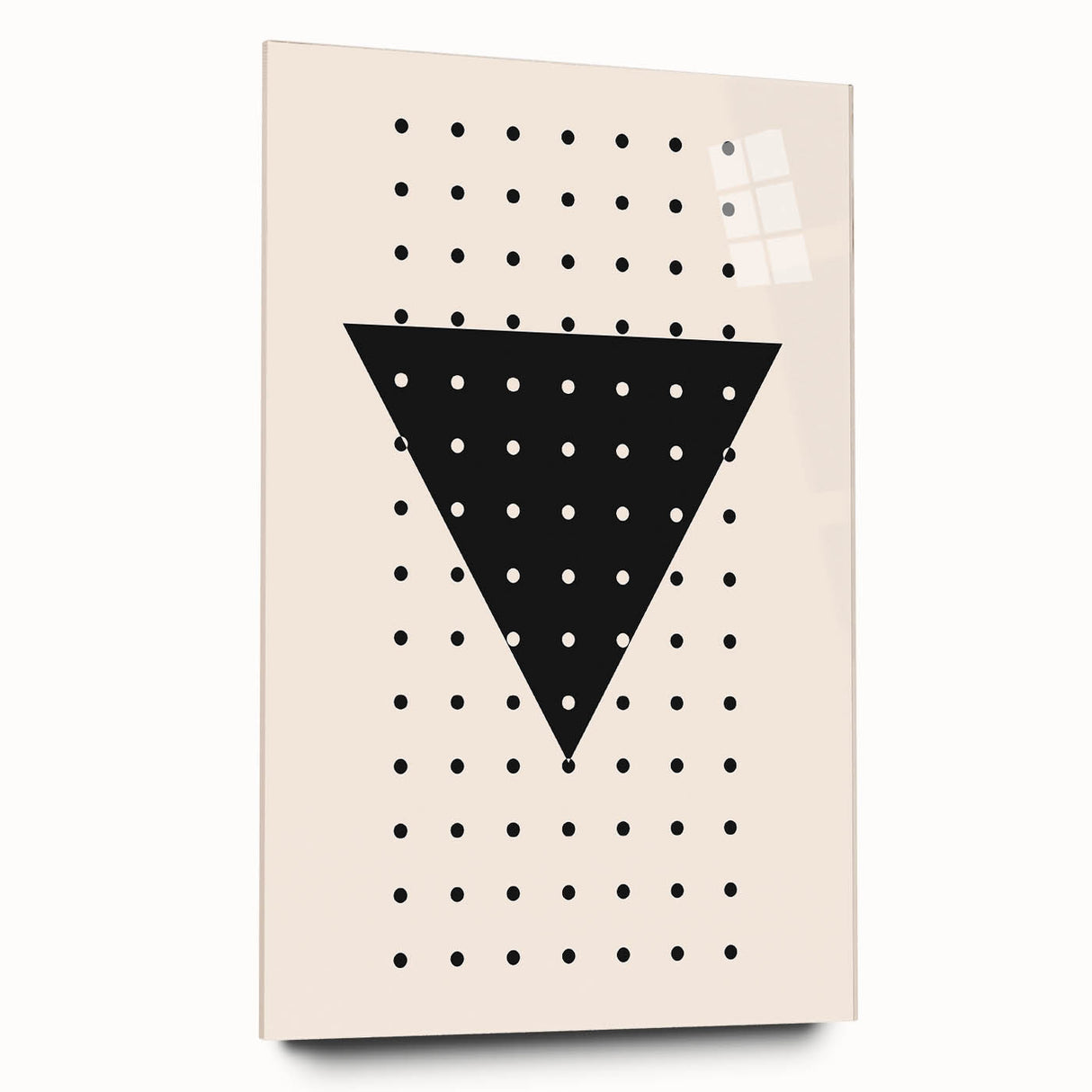 Boho Wall Art | Geometric Triangle Print | Modern Minimalist Canvas