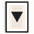 Boho Wall Art | Geometric Triangle Print | Modern Minimalist Canvas