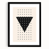 Boho Wall Art | Geometric Triangle Print | Modern Minimalist Canvas