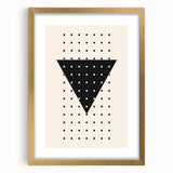 Boho Wall Art | Geometric Triangle Print | Modern Minimalist Canvas