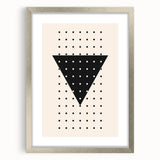 Boho Wall Art | Geometric Triangle Print | Modern Minimalist Canvas