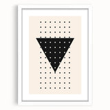 Boho Wall Art | Geometric Triangle Print | Modern Minimalist Canvas