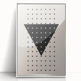 Boho Wall Art | Geometric Triangle Print | Modern Minimalist Canvas