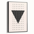 Boho Wall Art | Geometric Triangle Print | Modern Minimalist Canvas