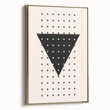 Boho Wall Art | Geometric Triangle Print | Modern Minimalist Canvas