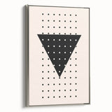 Boho Wall Art | Geometric Triangle Print | Modern Minimalist Canvas